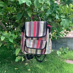 tribal print backpack